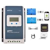 EPever MPPT 30A solar battery charge controller kit Tracer AN series with MT50,Bluetooth and EBOX-WIFI for option